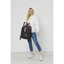 Mubo 1901 Sırt Çantası Be Your Style Siyah Pembe