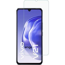 Engo Vivo V21 Ekran Koruyucu Temperli Kırılmaz Esnek Nano Cam, Çizilmeye Dayanıklı Koruma, 9H Parlak HD Şeffaf