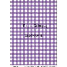 Lineart Pirinç Dekopaj Kağıdı LA-GINGHAM15
