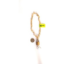 Glax Tools Zincirli Kilit Yurt Dolabı Kilidi Spor Dolap Kilidi Asma Kilit Paslanmaz 35cm