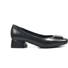 Beety 22BK119.704 Siyah Kısa Kalın Topuklu Kadın Abiye Ayakkabı