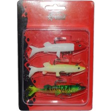 Captain 3068 Pluse Soft Turna Silikonu 3'lü Mix Set Suni Yem