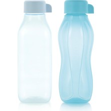 Tupperware Eco Sise 310ml Mavi ve Kare 500 ml Mavi 2'li