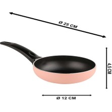 Begüsa Wok Tava Pembe 12 cm