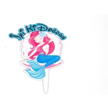 Benim Marifetlerim Deniz Kızı Ahşap Pasta Süsü