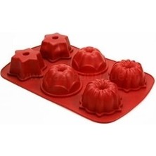Paderno 46 Fantasy Silikon Muffin Kek Kalıbı 6'lı