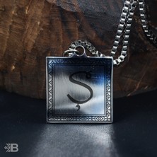 Beymarka Ş Harfi Kare Çelik Kolye