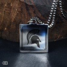 Beymarka Miğfer Kare Çelik Kolye