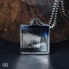 Beymarka Istanbul Kare Çelik Kolye - 3092