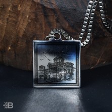 Beymarka Istanbul Kare Çelik Kolye - 3093