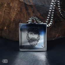 Beymarka Poseidon Kare Çelik Kolye