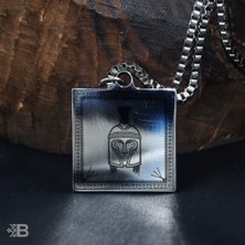 Beymarka Ares Kare Çelik Kolye