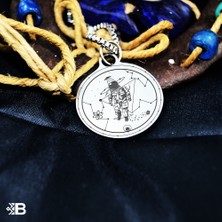 Beymarka Astronot Yuvarlak Çelik Kulplu Kolye