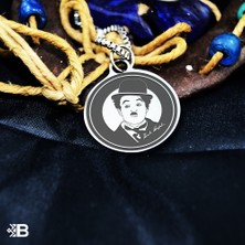 Beymarka Charlie Chaplin Yuvarlak Çelik Kulplu Kolye