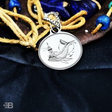 Beymarka Balina Yuvarlak Çelik Kulplu Kolye - 2069