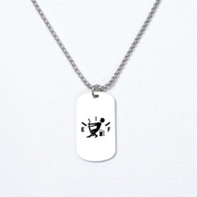 Beymarka Benzin Göstergesi Asker Kolye, Kişiye Özel Çelik Asker Kolye