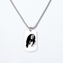 Beymarka Bob Marley Asker Kolye, Kişiye Özel Çelik Asker Kolye