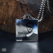 Beymarka Içerde Dizisi Mert Kare Çelik Kolye - 3233