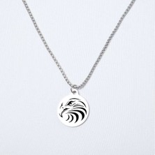 Beymarka Kartal 2 Yuvarlak Çelik Kolye