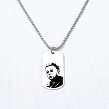 Beymarka Michael Myers Asker Kolye, Kişiye Özel Çelik Asker Kolye