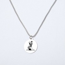 Beymarka Tavşan Yuvarlak Çelik Kolye