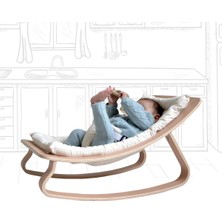 Stork Sleepy Ahşap Ana Kucağı | Ana Dizi - Krem