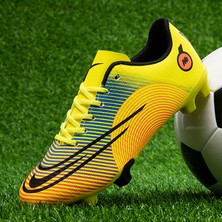 BH07H2236 Sarı Erkek Ssivri Futbol Ayakkabıları Spor Ayakkabılar Kaymaz ve Aşınma Direnci Gündelik Ayakkabılar