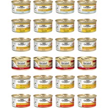 Gourmet Karışık Kıyılmış ve Parça Etli Konserve 24 Adet 85 gr