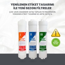 H-MAX Reverse Osmosis System Lg Membranlı Inline Kapalı Kasa Tüm Su Arıtma Cihazlarına Uyumlu 5'li Filtre Takımı