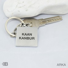 Beymarka Infiniti Logolu Plaka Anahtarlık - Kişiye Özel Infiniti Plaka Kare Çelik Anahtarlık