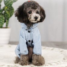 Shun Su Geçirmez Yansıtıcı Köpek Giysileri Yumuşak Geçirimsiz Polyester Ceket (Yurt Dışından)