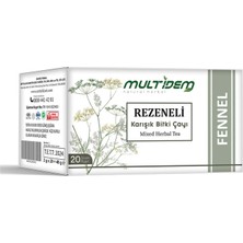 Multidem Rezene  Karışık Bitki Çayı Bardak Poşet 3'lü 20'lİ 2g*20*3