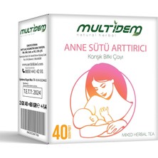 Multidem Anne Sütü Arttırıcı Karışık Bitki Çayı Bardak Poşet 3'lü 40'lı 2g*40*3