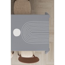 RugViva Leke Tutmayan Dokuma Elit Yıkanır Leke Tutmayan Kumaş Soyut Desen Masa Örtüsü MSO176