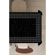 RugViva Leke Tutmayan Dokuma Elit Yıkanır Leke Tutmayan Kumaş Kaz Ayağı Desenli Masa Örtüsü MSO363