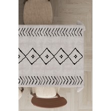 RugViva Leke Tutmayan Dokuma Elit Yıkanır Leke Tutmayan Kumaş Moroccan Desen Masa Örtüsü MSO191