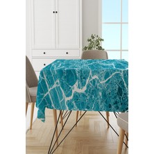 RugViva Leke Tutmayan Dokuma Elit Yıkanır Leke Tutmayan Kumaş Mermer Desen Masa Örtüsü MSO239