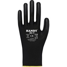 Handy Plus Hn-17 Pu Kaplı Eldiven Siyah No : 9 12 Çift