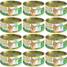 Nutri Feline Tahılsız Ton Balıklı, Tavuk Etli ve Ciğerli Kedi Konservesi 85 gr