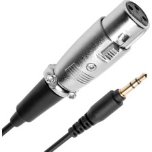 BK Teknoloji 3pin Xlr Dişi - 3.5mm Erkek 30 cm Mikrofon Kablosu