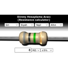 OEM 8 Mr (Miliohm) Direnç 1 Wat