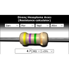 OEM 4.7 Mr (Miliohm) Direnç 1/4 Wat