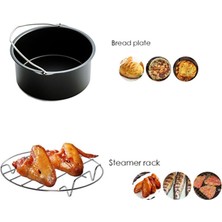 Tulip Kitchenware 6 Parça 8 inç Yui / Xiaomi / Philips / Kumtel Uyumlu Air Fryer Aksesuarları - Çok Renkli (Yurt Dışından)