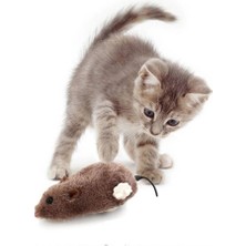 Home Dekor Hediye Kedi Oyuncağı Kurmalı Fare Pelüş Oyuncak 14 cm