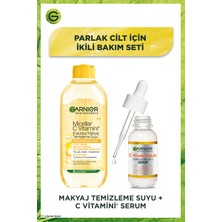 Garnier Parlak Cilt Için Makyaj Temizleme Suyu + C Vitamini Serum Seti