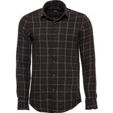 Kahverengi Ekoseli Oduncu Gömlek