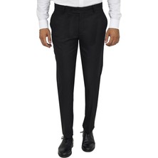 Siyah Desensiz Kumaş Pantolon