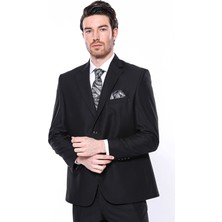 Wessi 4 Drop Klasik Kesim Siyah Takım Elbise  Wessi