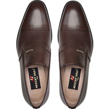 Nevzat Onay Kahverengi Klasik Loafer Erkek Ayakkabı -11862-