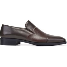 Kahverengi Klasik Loafer Erkek Ayakkabı -12341-